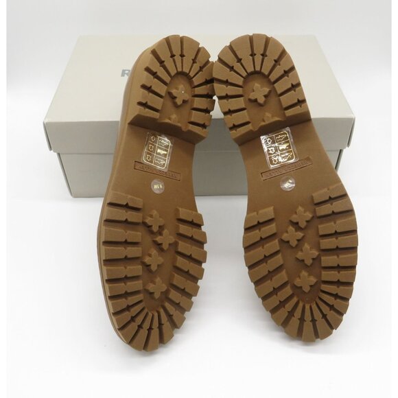 Rebecca Allen Women's Patent Leather Nude Loafers Tassels Chunky Sole Size 6.5 N - Picture 7 of 7